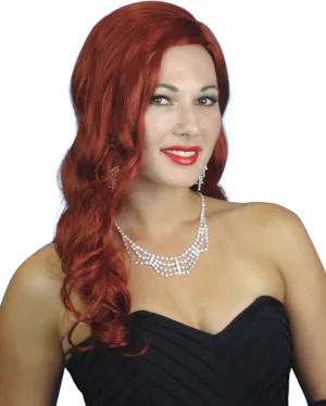 40s Rita Glamour Long Auburn Wig