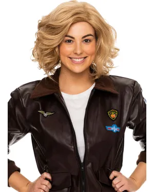 80s Charlie Deluxe Curly Blonde Bob Wig
