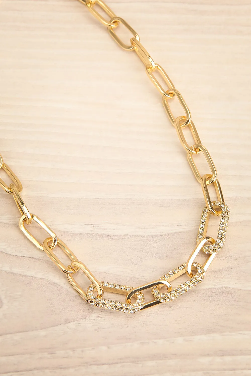 Alcoy | Golden Oval Chain Necklace