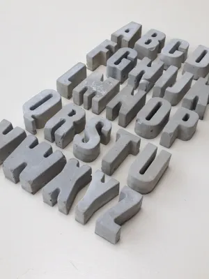 An Artful Life Concrete Letter C