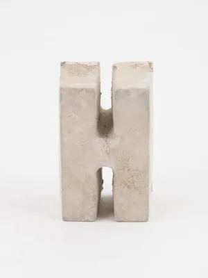 An Artful Life Concrete Letter H