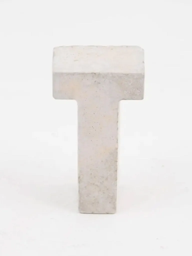 An Artful Life Concrete Letter T