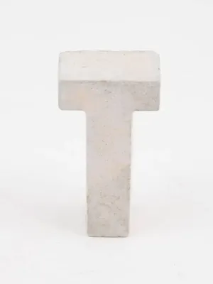An Artful Life Concrete Letter T
