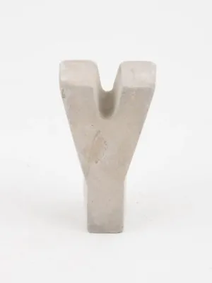 An Artful Life Concrete Letter Y