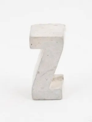 An Artful Life Concrete Letter Z