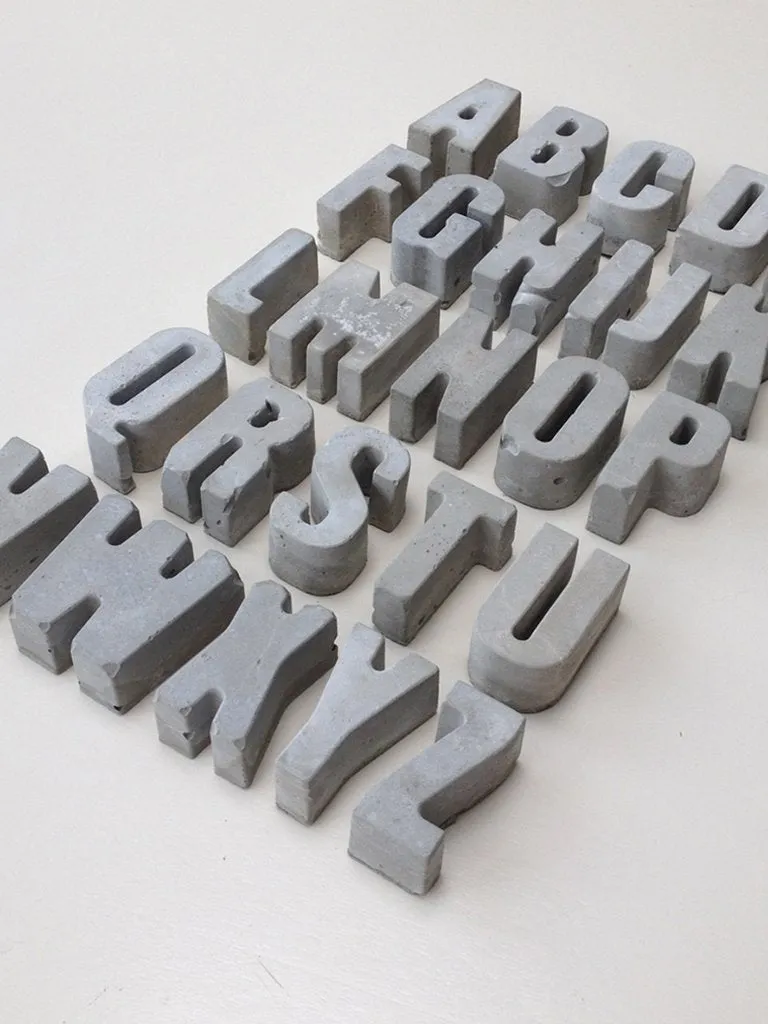 An Artful Life Concrete Letter Z