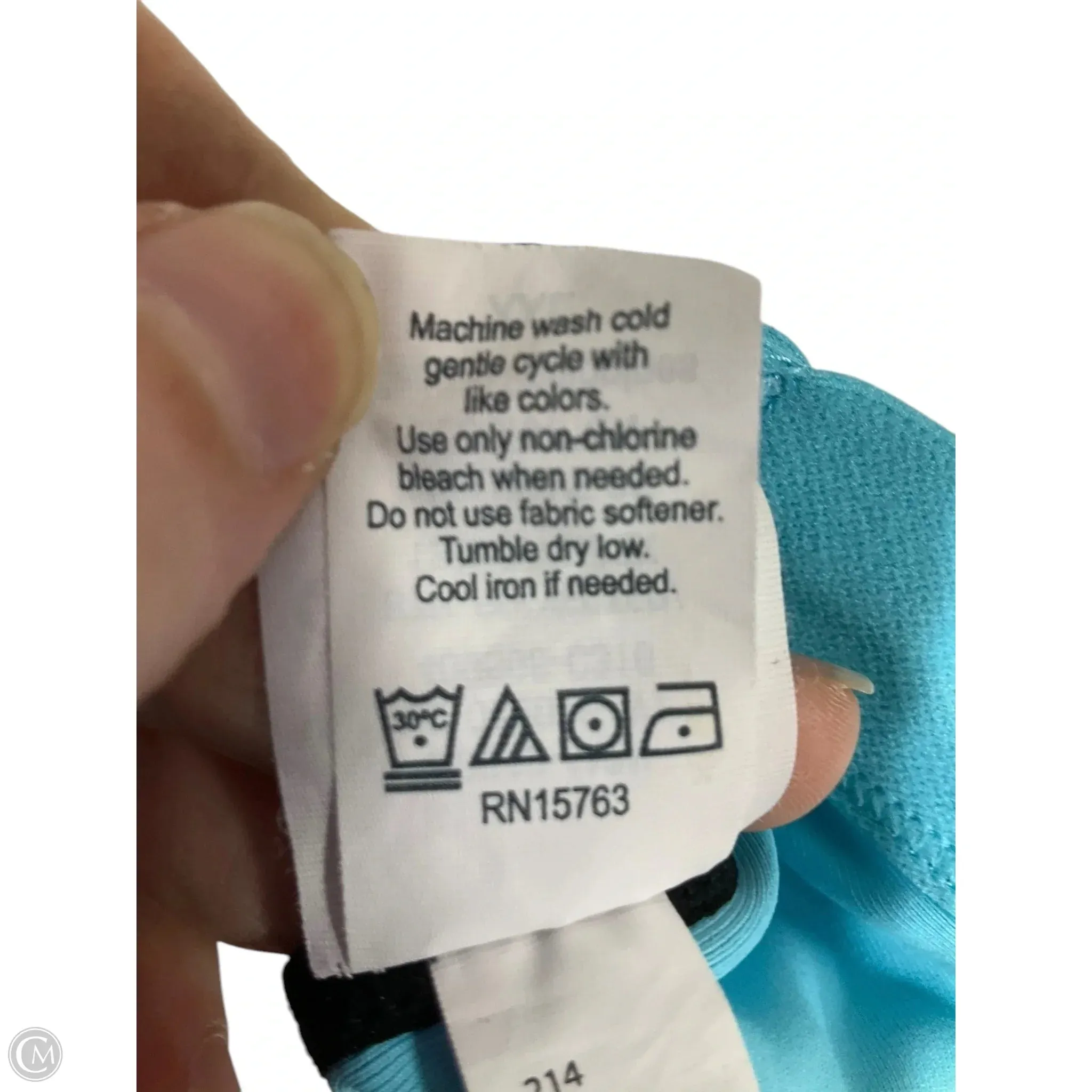 Athletic Bra By Champion In Aqua, Size: Xxl