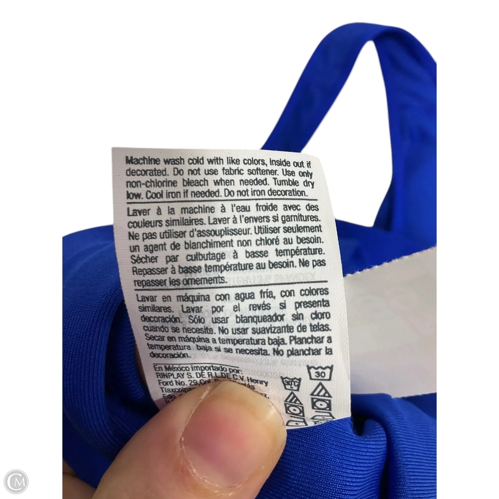Athletic Bra By Champion In Blue, Size: 2x
