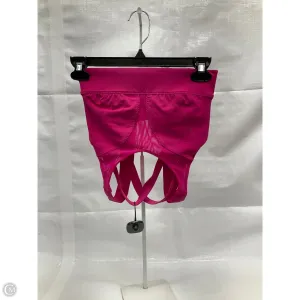 Athletic Bra By Lululemon In Black & Pink, Size: 4