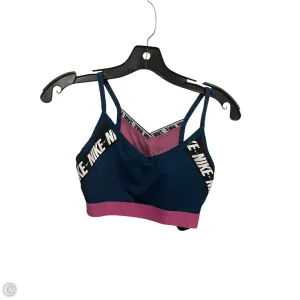 Athletic Bra By Nike In Blue, Size: M