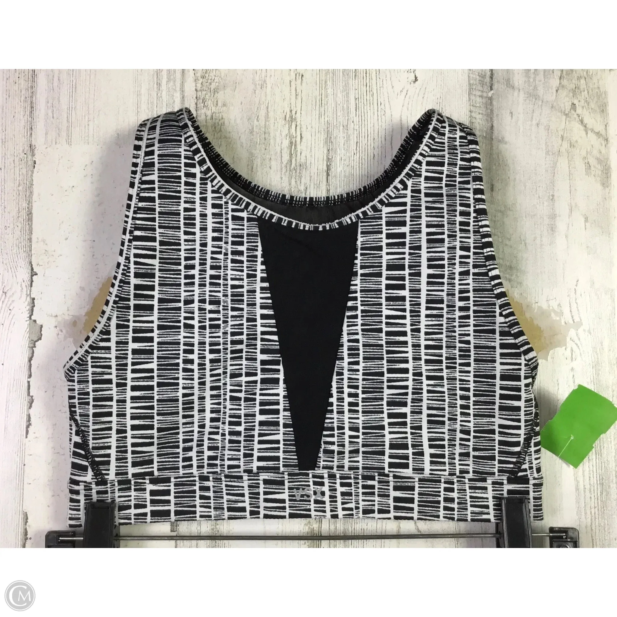 Athletic Bra By Victorias Secret In Black & White, Size: S