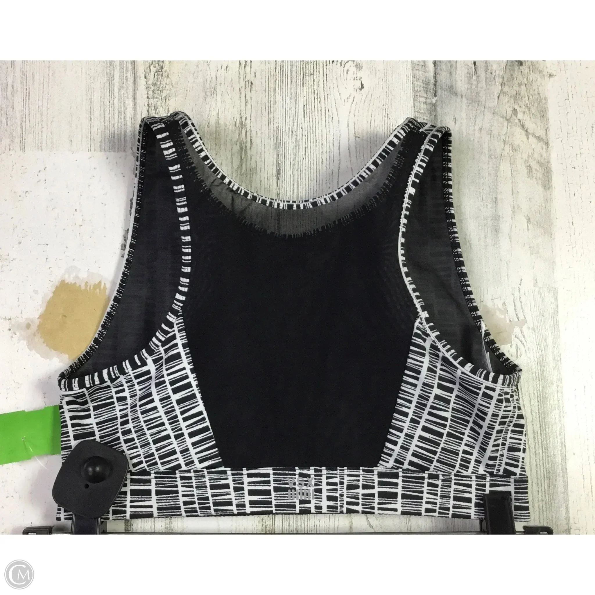 Athletic Bra By Victorias Secret In Black & White, Size: S