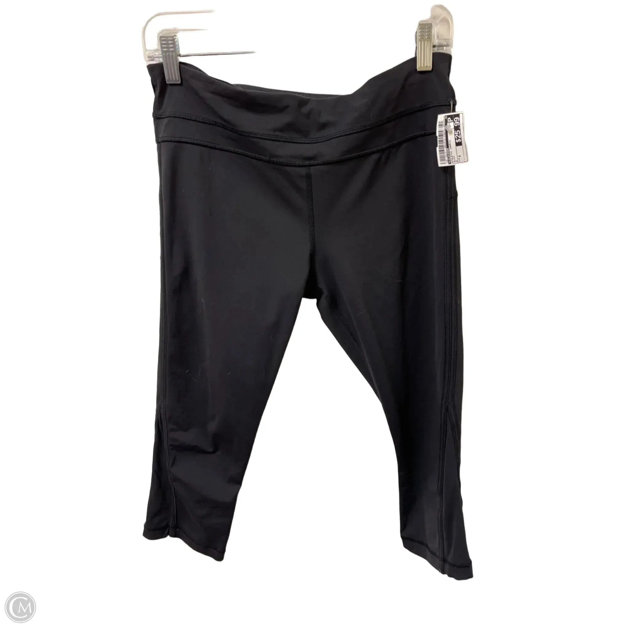 Athletic Capris By Lululemon In Black, Size: 8
