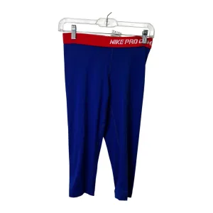 Athletic Capris By Nike Apparel In Blue, Size:S