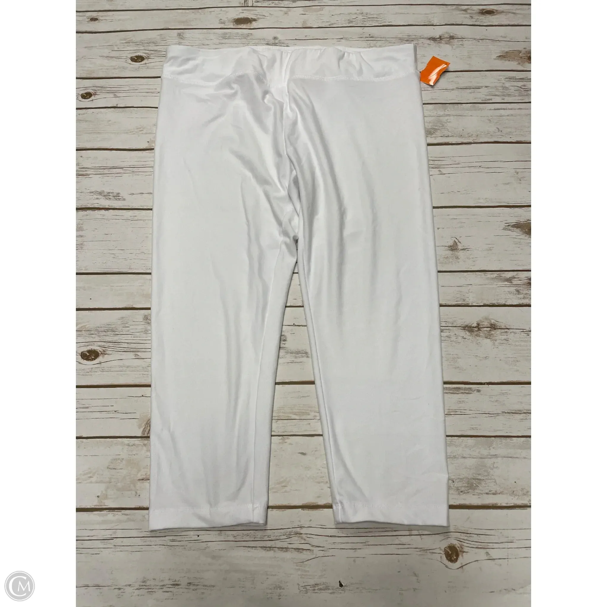 Athletic Capris By Time And Tru In White, Size: Xxl