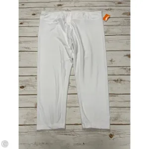 Athletic Capris By Time And Tru In White, Size: Xxl