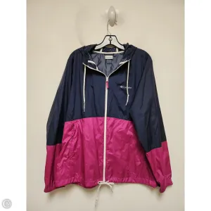 Athletic Jacket By Columbia In Blue & Pink, Size: Xl