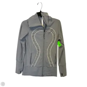 Athletic Jacket By Lululemon In Grey, Size: 6