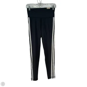 Athletic Leggings By Adidas In Black & White, Size: M