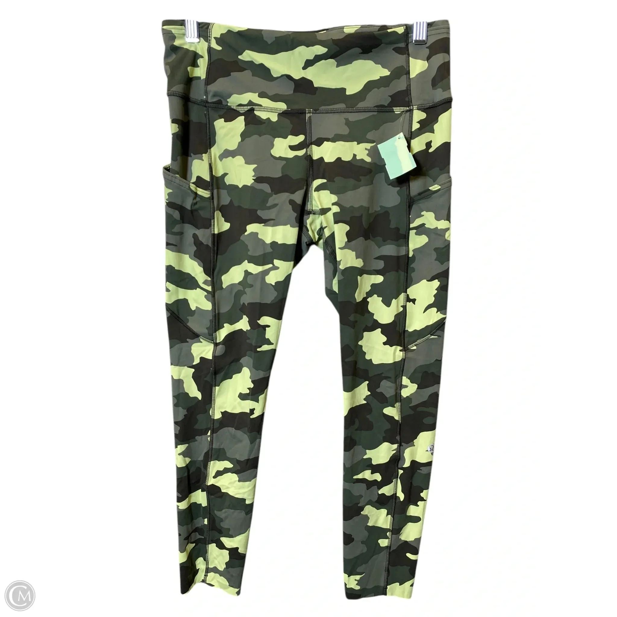 Athletic Leggings By Lululemon In Camouflage Print, Size: M