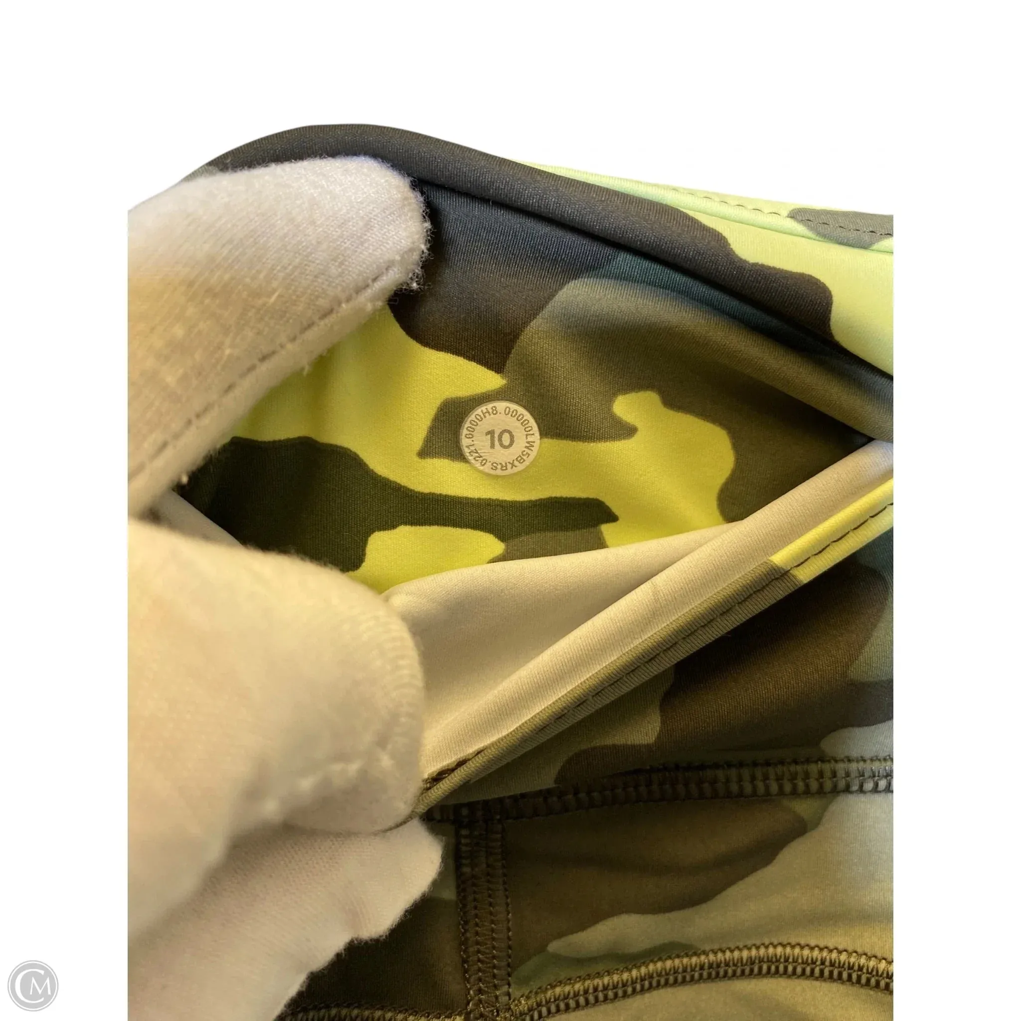 Athletic Leggings By Lululemon In Camouflage Print, Size: M