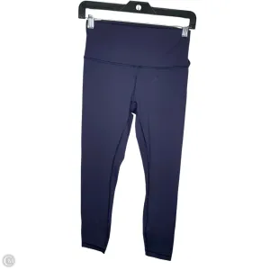Athletic Leggings By Lululemon In Navy, Size: 6
