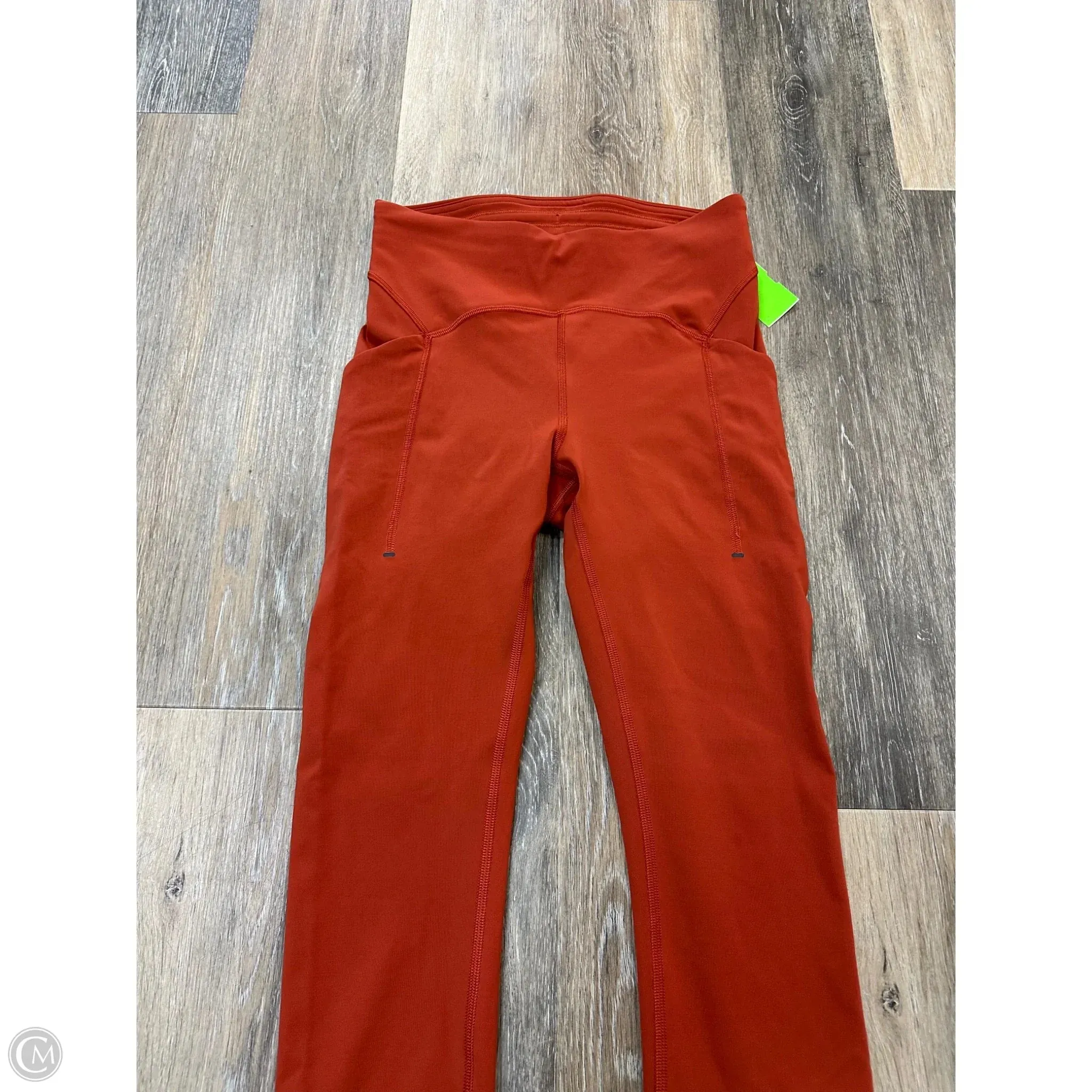 Athletic Leggings By Lululemon In Orange, Size: 6