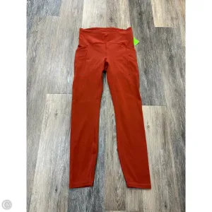 Athletic Leggings By Lululemon In Orange, Size: 6
