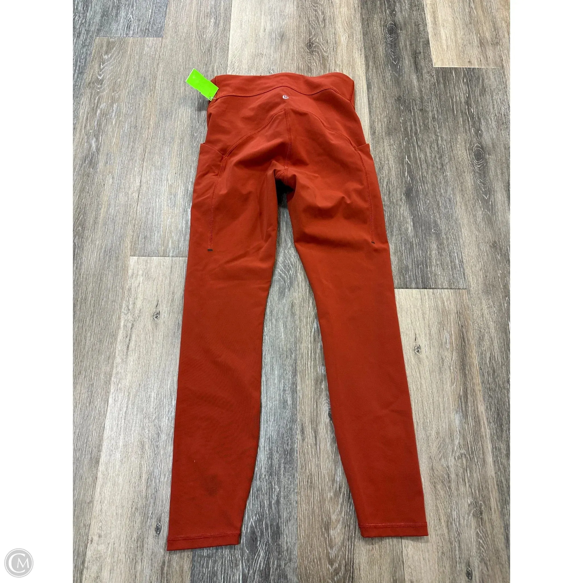 Athletic Leggings By Lululemon In Orange, Size: 6