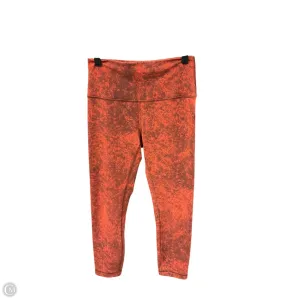 Athletic Leggings By Lululemon In Red, Size: S