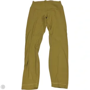 Athletic Leggings By Lululemon In Yellow, Size: S