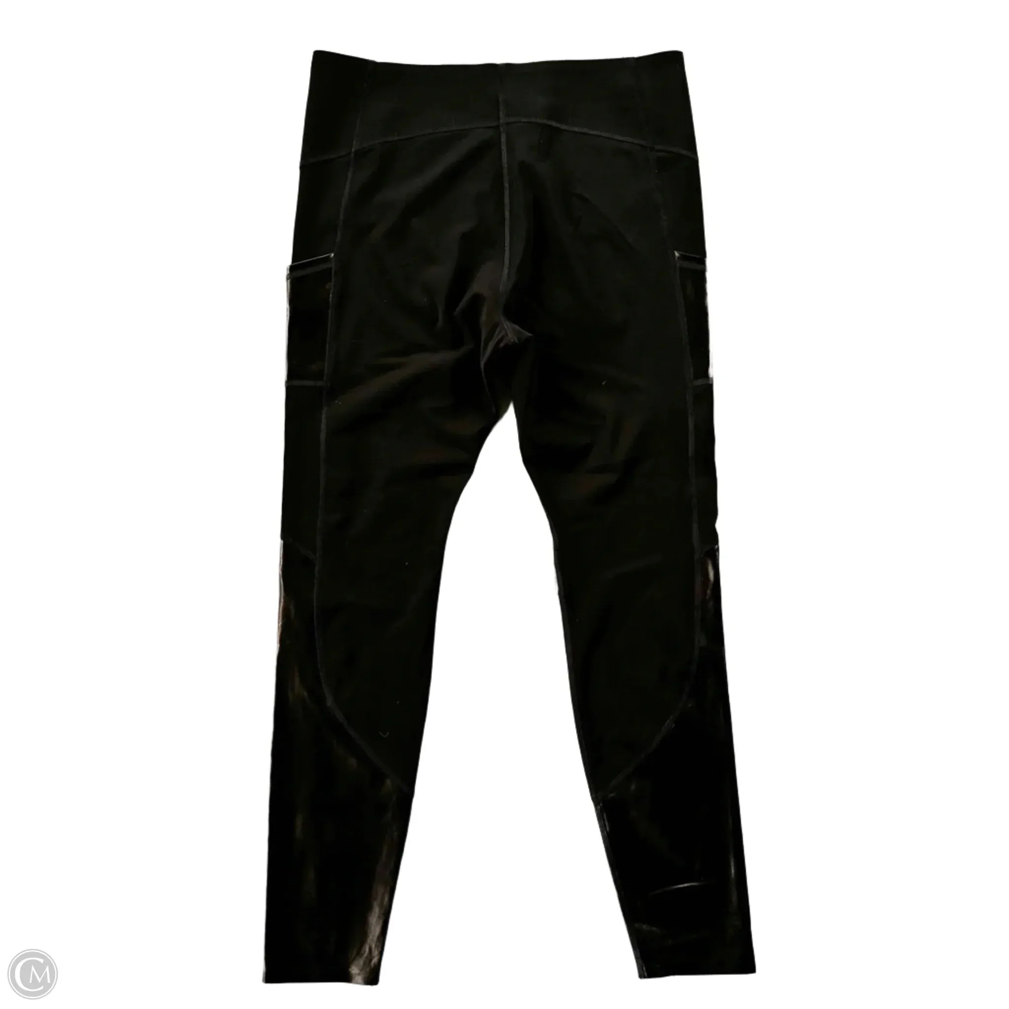 Athletic Leggings By Spanx In Black, Size: L