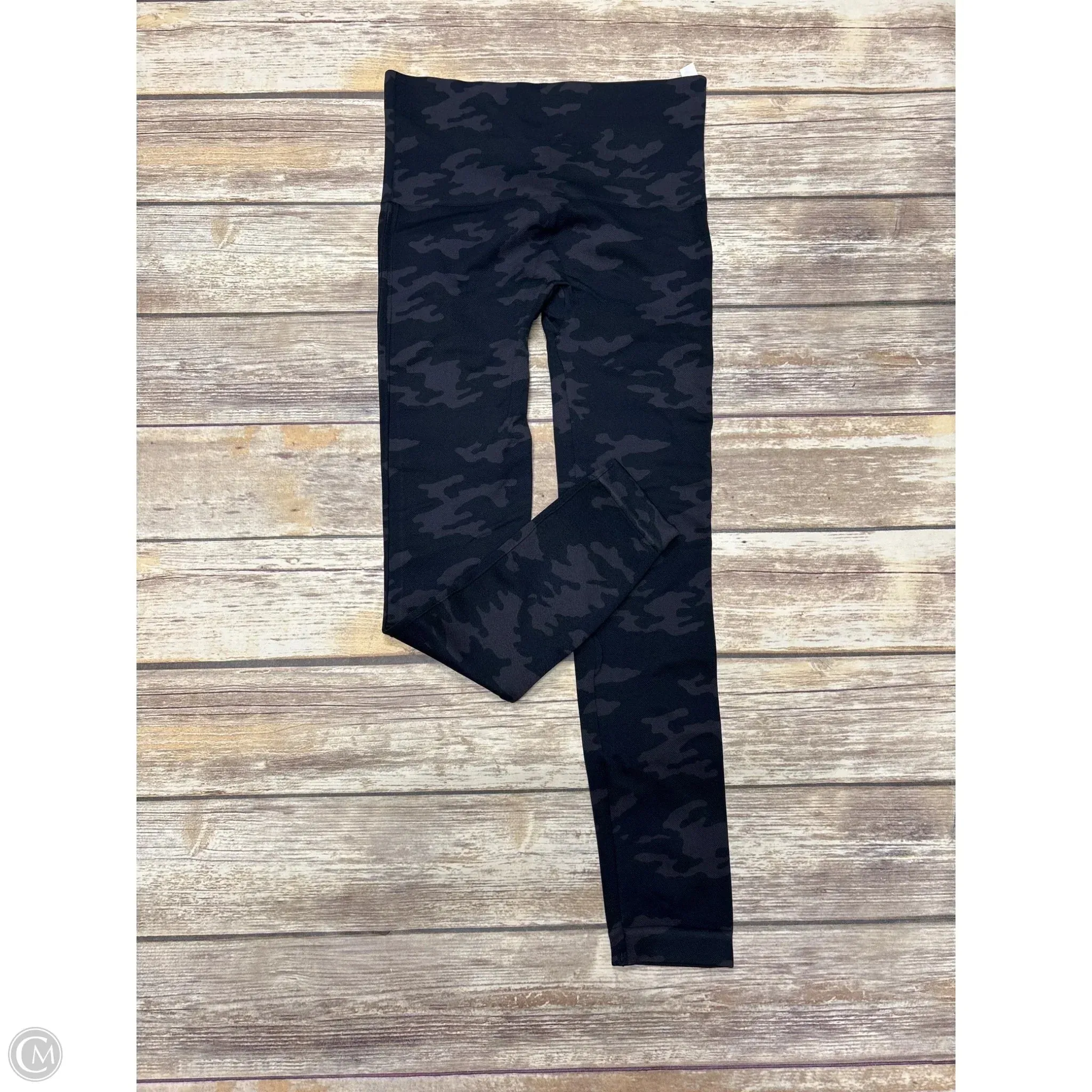 Athletic Leggings By Spanx In Camouflage Print, Size: M