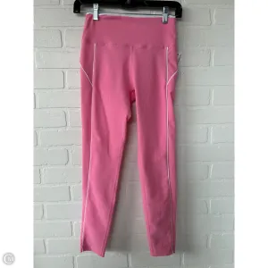 Athletic Leggings By wilo In Pink & White, Size: 4