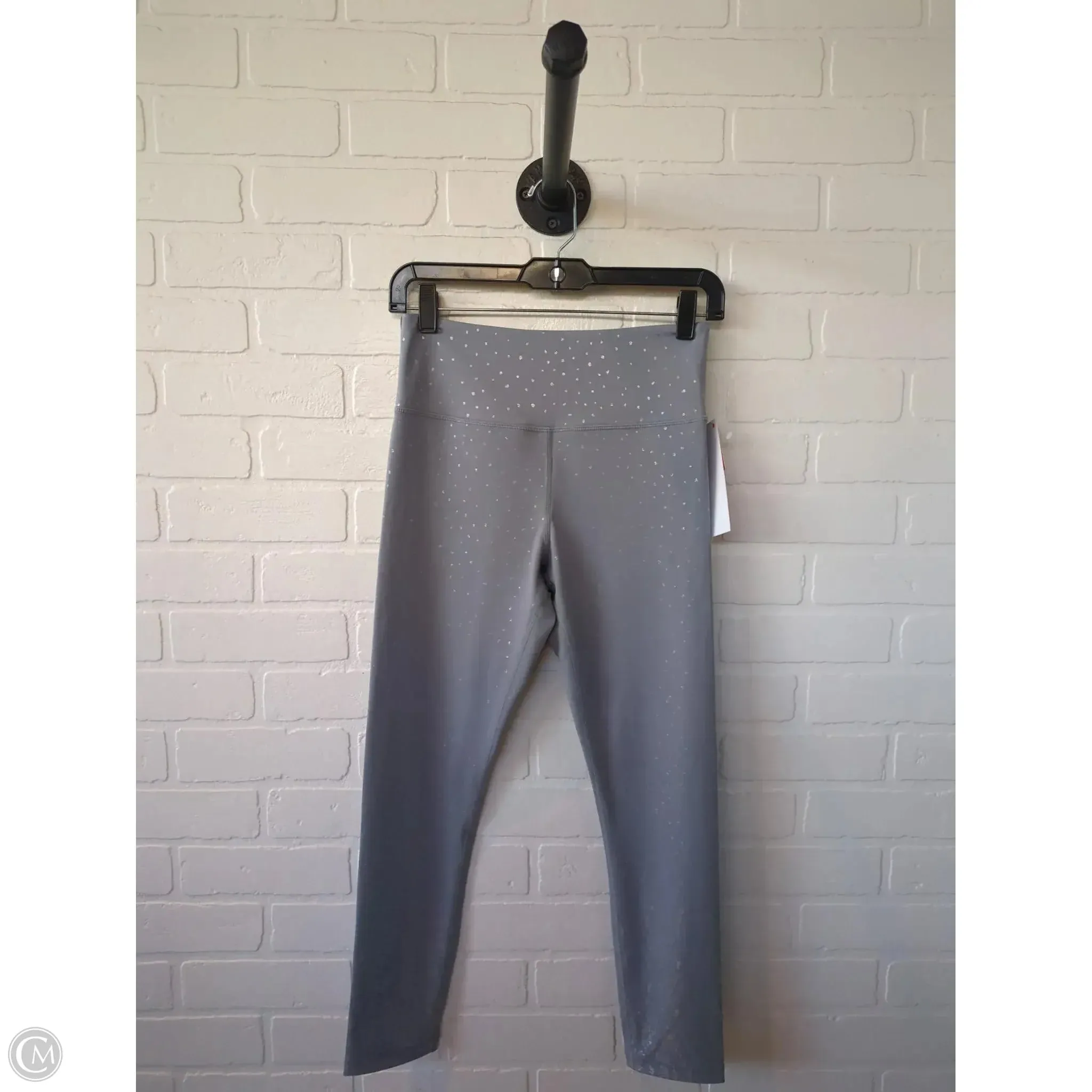 Athletic Leggings By Zyia In Blue & Silver, Size: 6