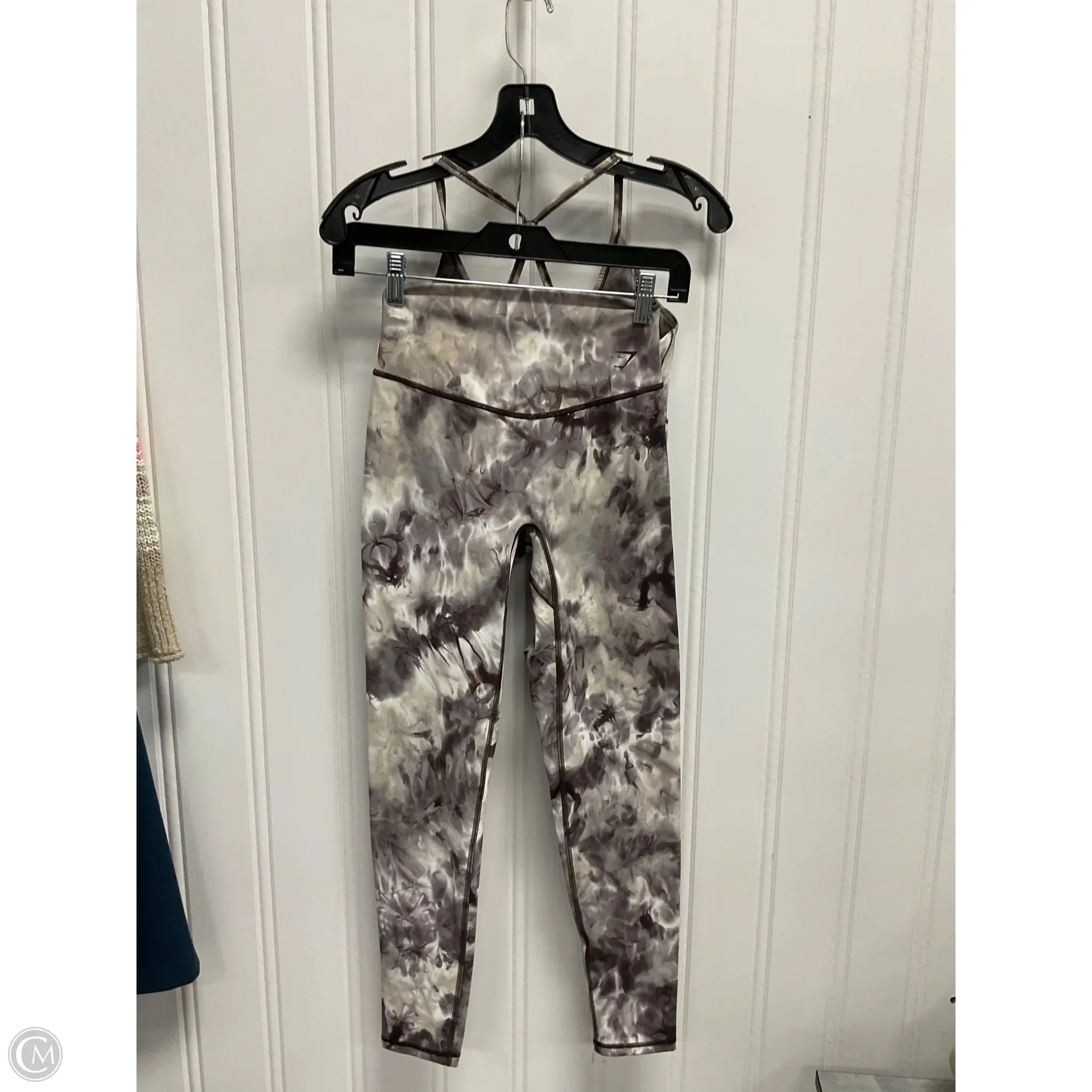Athletic Pants 2pc By Gym Shark In Tie Dye Print, Size: S