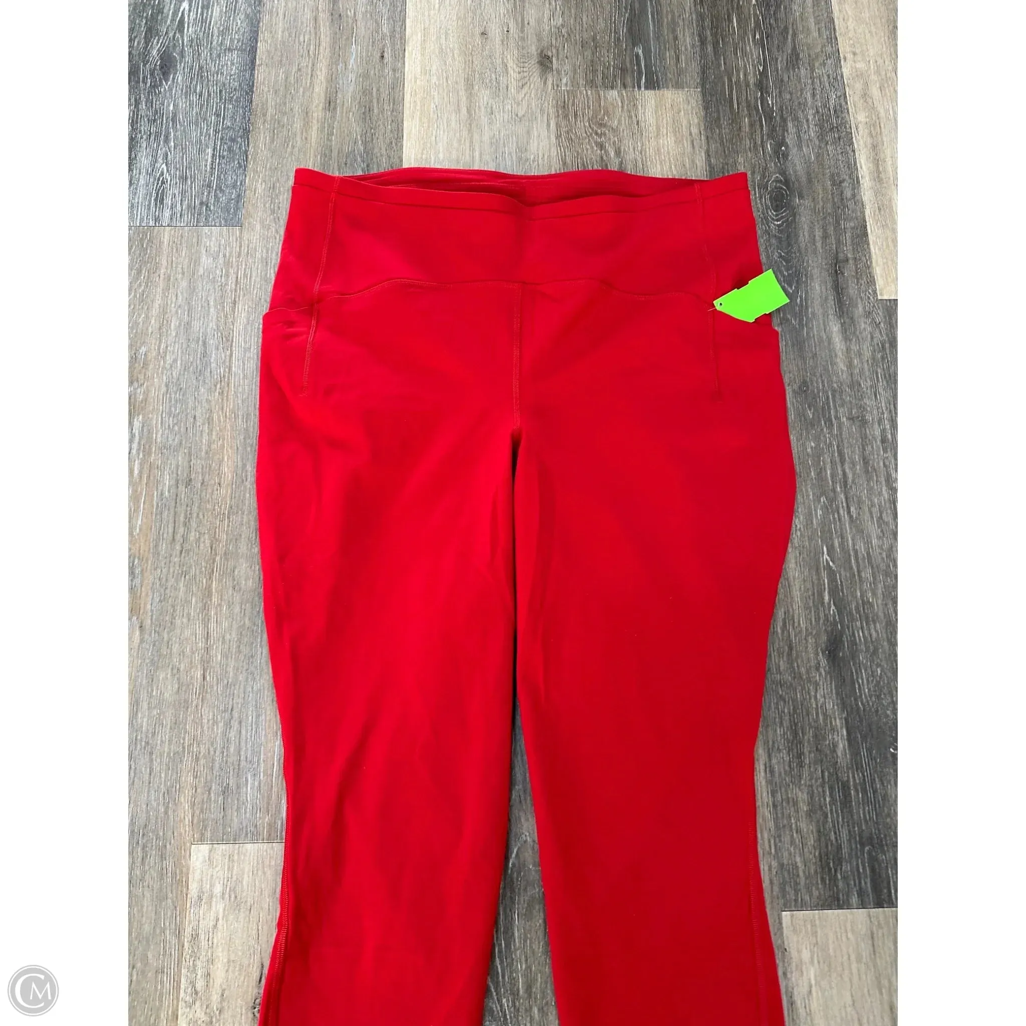 Athletic Pants By Lululemon In Red, Size: 16