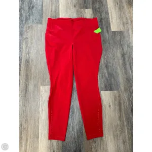 Athletic Pants By Lululemon In Red, Size: 16