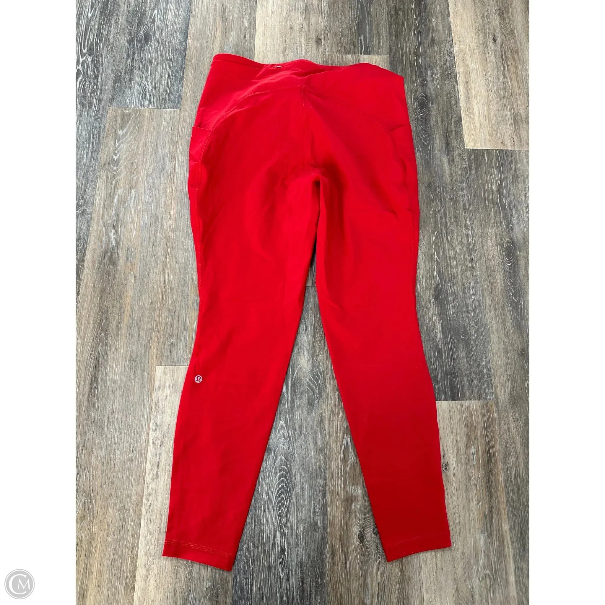 Athletic Pants By Lululemon In Red, Size: 16