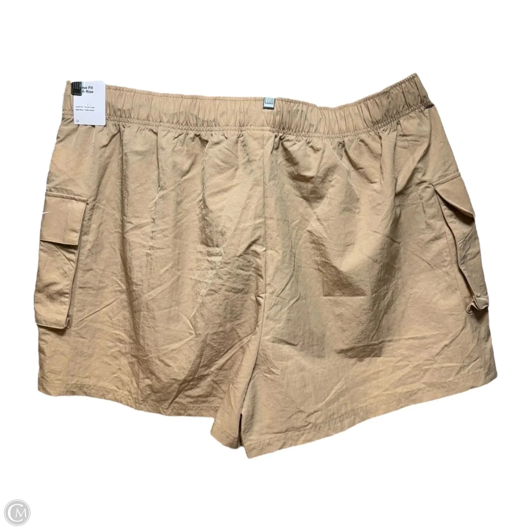 Athletic Shorts By Nike Apparel In Beige, Size: 3x