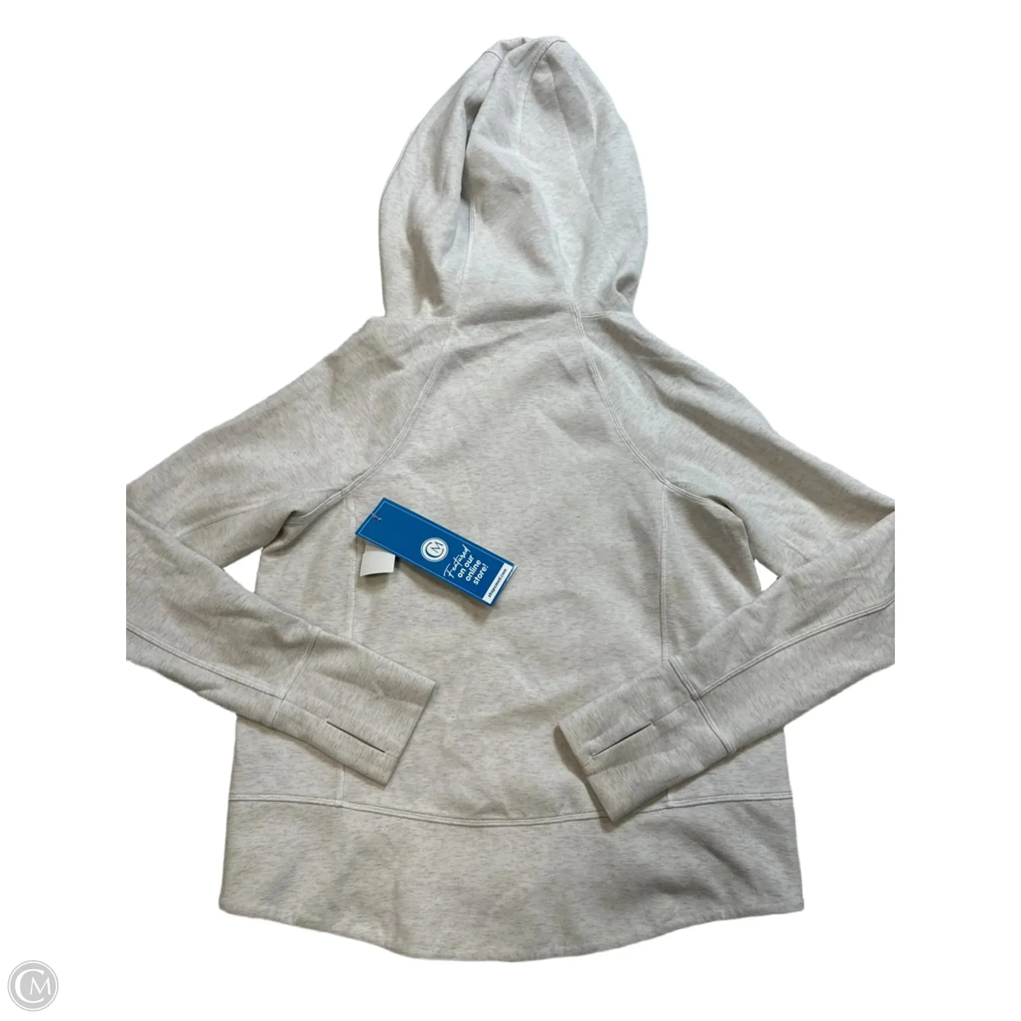 Athletic Sweatshirt Hoodie By Athleta In Beige, Size: S