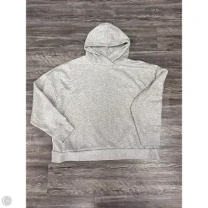 Athletic Sweatshirt Hoodie By Fabletics In Grey, Size: 2x