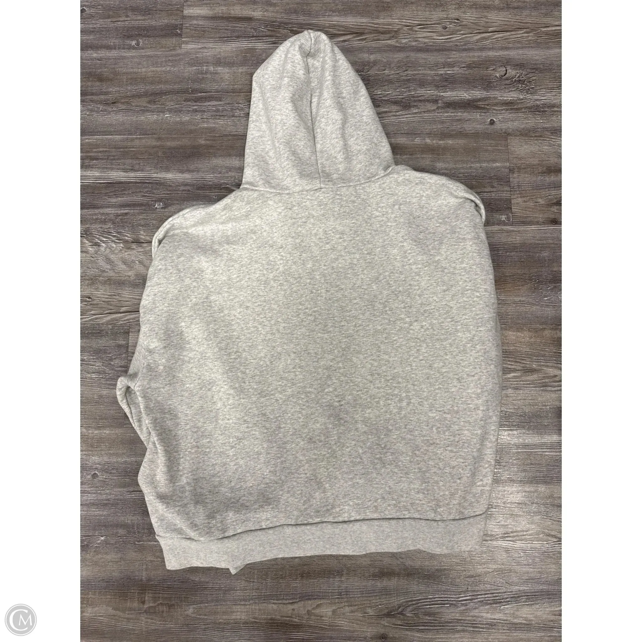 Athletic Sweatshirt Hoodie By Fabletics In Grey, Size: 2x