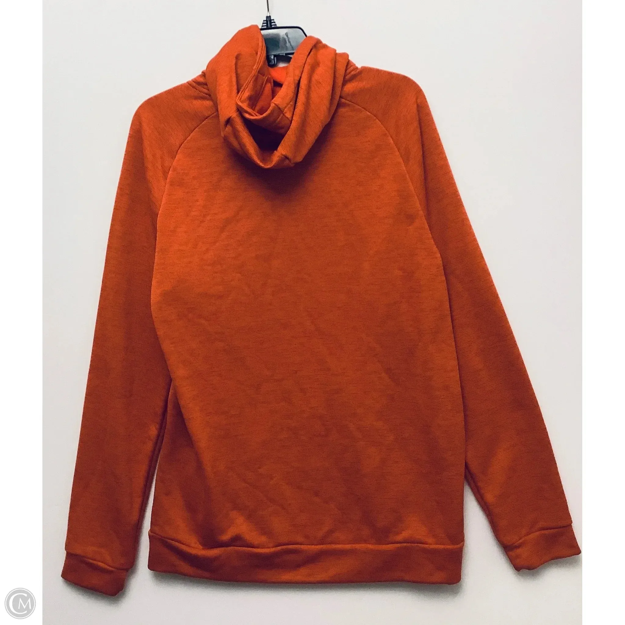 Athletic Sweatshirt Hoodie By Nike Apparel In Orange, Size: M