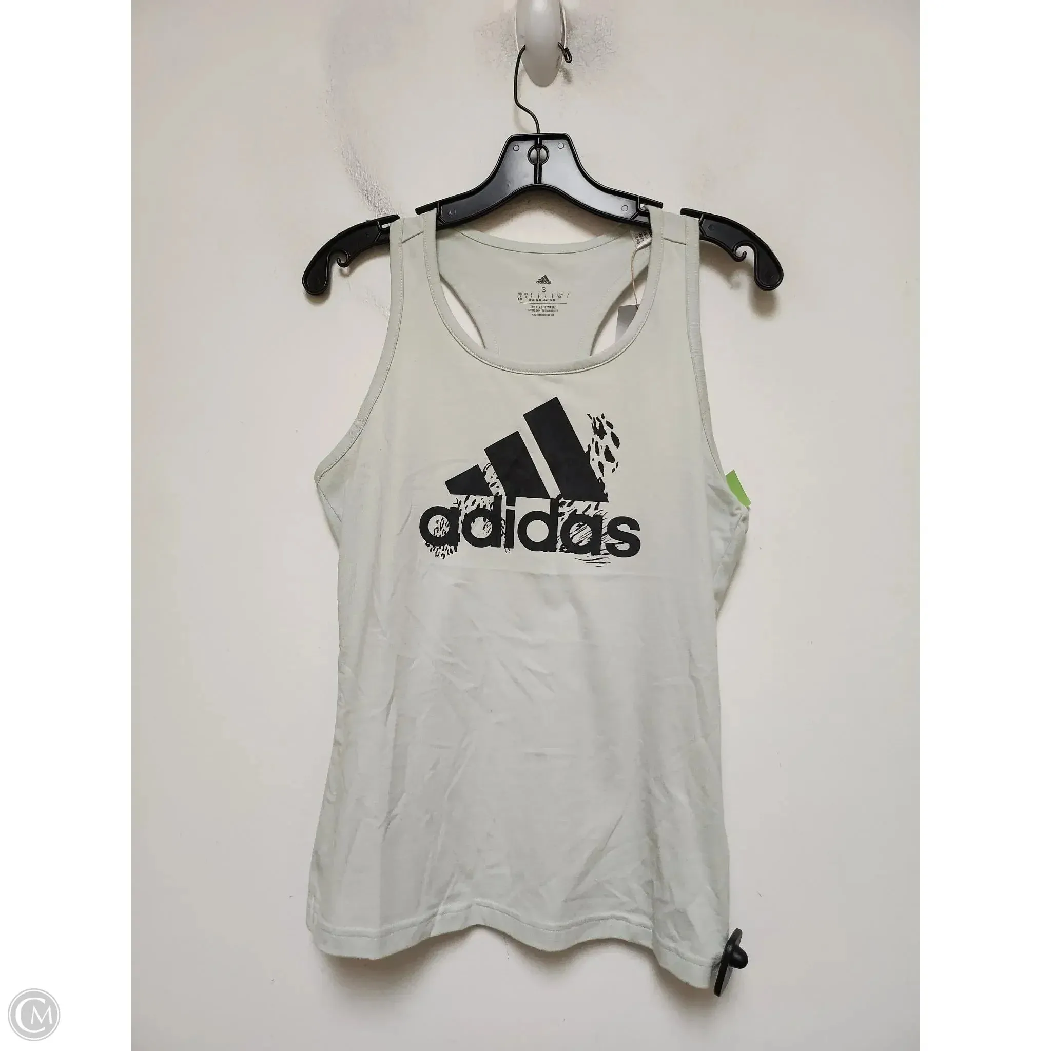Athletic Tank Top By Adidas In Green, Size: S