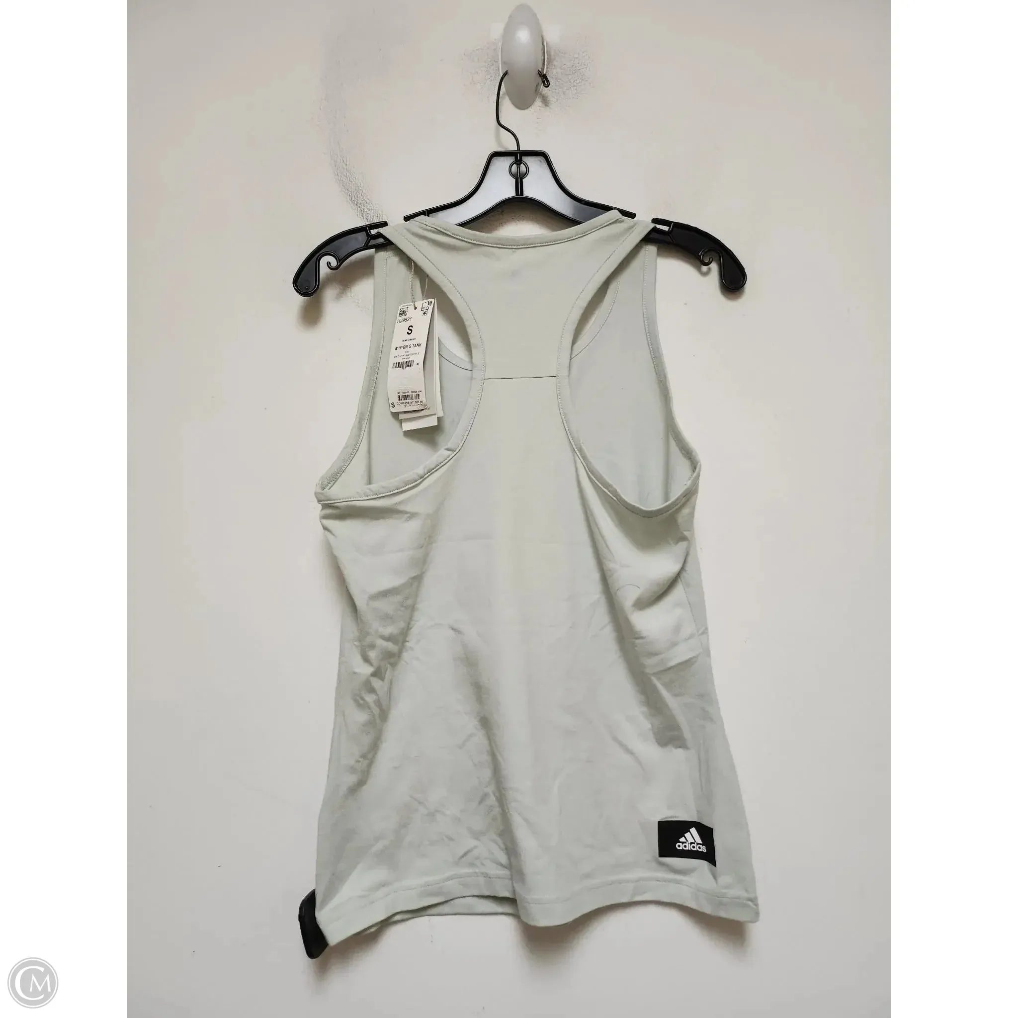 Athletic Tank Top By Adidas In Green, Size: S