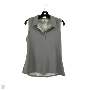 Athletic Tank Top By Adidas In Grey, Size: M