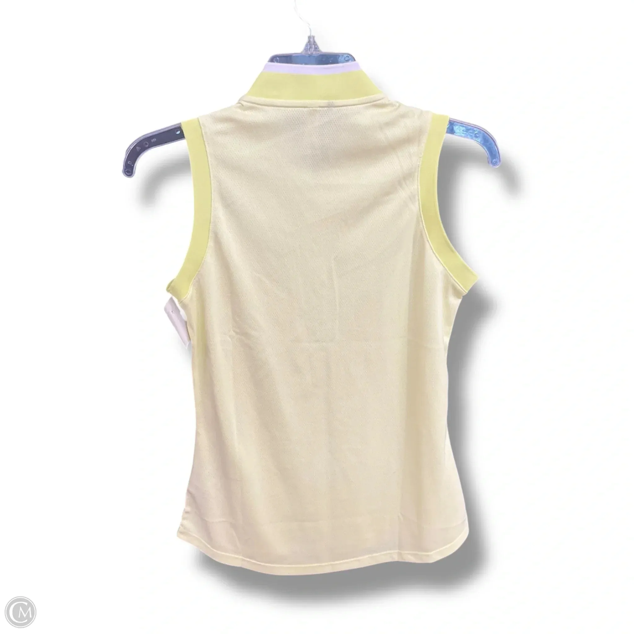 Athletic Tank Top By Adidas In Yellow, Size: Xs