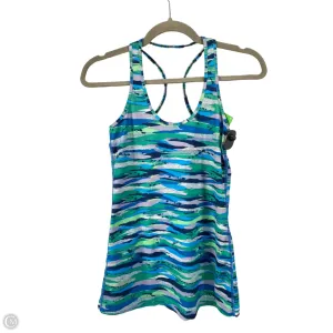 Athletic Tank Top By Lululemon In Blue & Green, Size: S