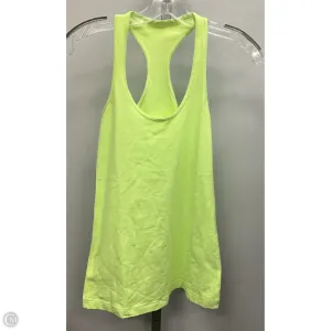 Athletic Tank Top By Lululemon In Green, Size: 6